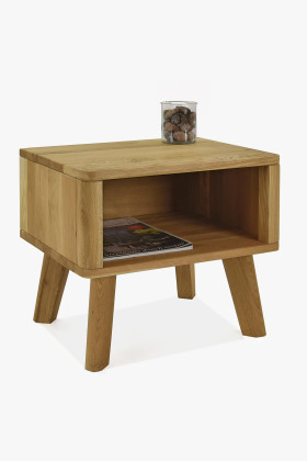 Massiver Eichen-Nachttisch Marina geölt naturfarben